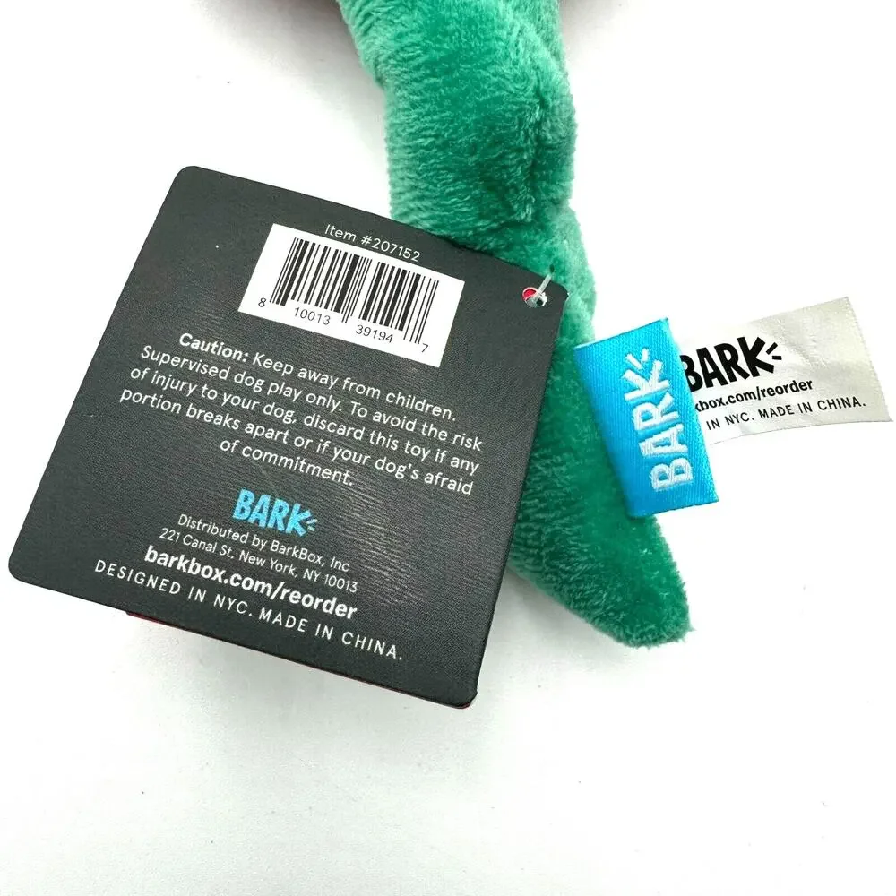 BARK BOX | NEW RARE Ring Under the Rosie Medium Plush Dog Toy Crinkle Rope Bonus